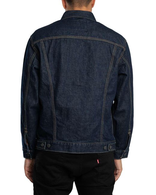 Levi's Blue Relaxed Fit Trucker Jacket for men