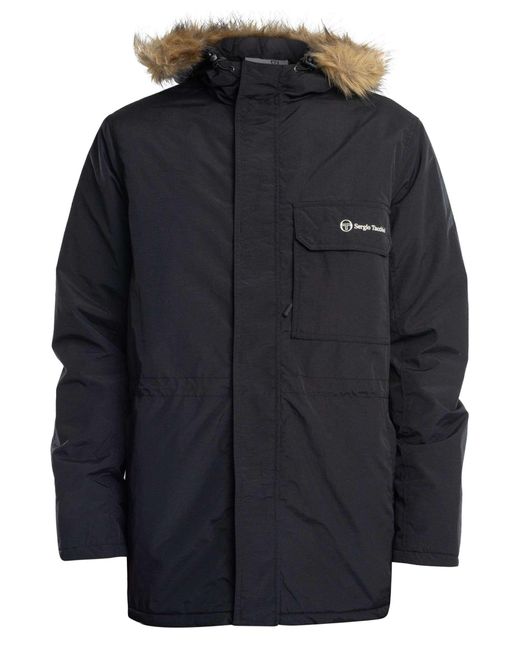 Sergio Tacchini Blue Budge Parka Jacket for men