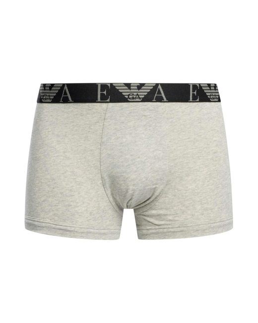 Emporio Armani White 3 Pack Trunks for men