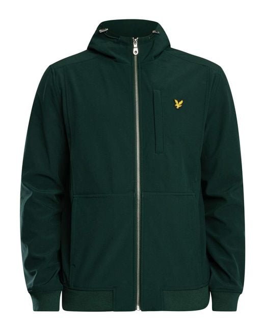 Lyle & Scott Green Softshell Jacket for men