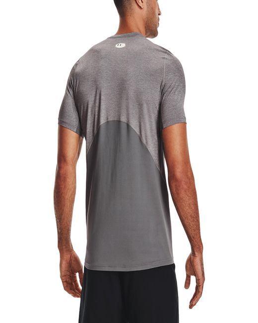 Under Armour Gray Heatgear Fitted Short Sleeve T-shirt for men