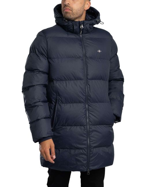 Gant Blue Active Cloud Mid Length Jacket for men