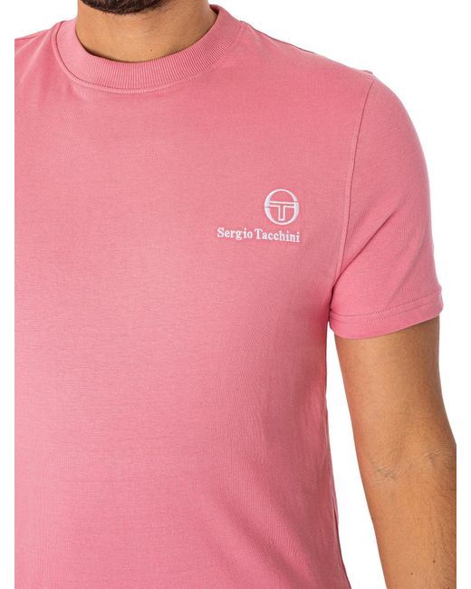 Sergio Tacchini Pink Felton T-shirt for men