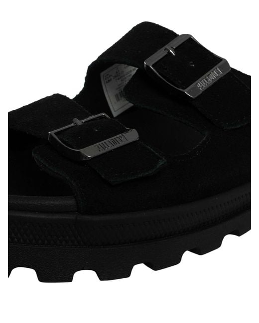 Palladium Black Dunelite Riviera Suede Sandals for men