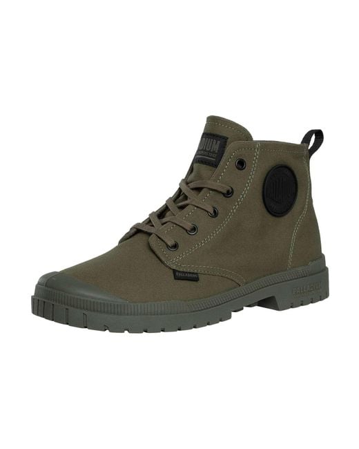 Palladium Green Pampa Sp20 Hi Canvas Boots for men