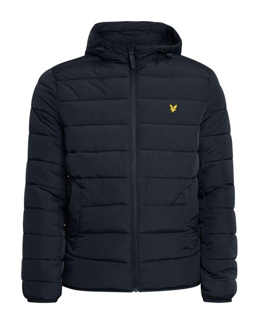Lyle & Scott Blue Lightweight Puffer Jacket for men