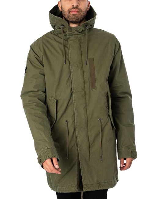 Superdry Vintage Military Parka Jacket in Green for Men Lyst UK