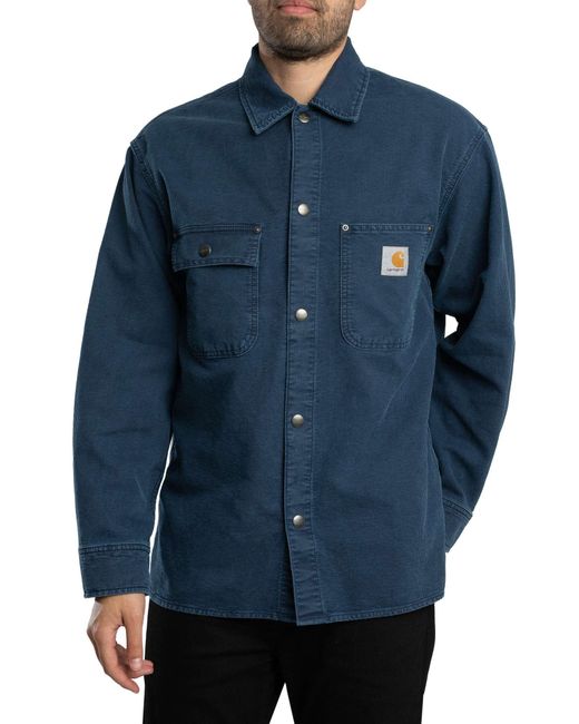 Carhartt Blue Parrish Overshirt for men