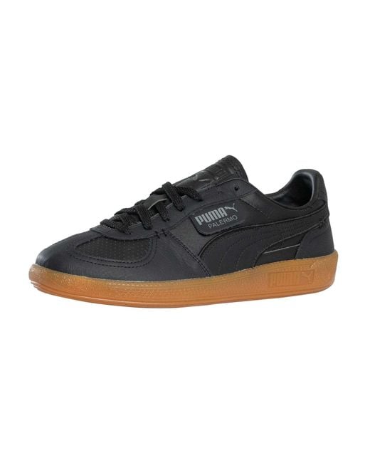 PUMA Blue Palermo Leather Trainers for men