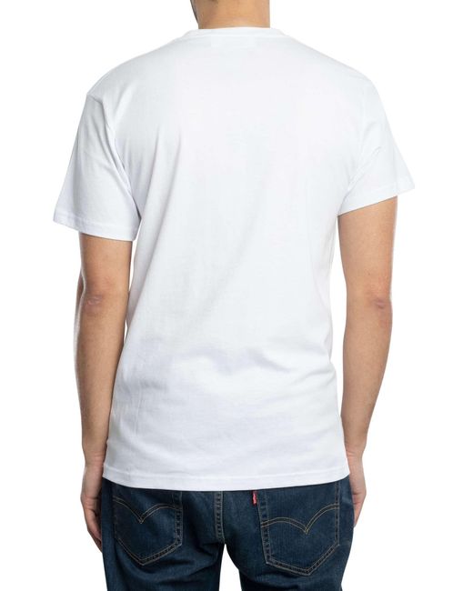 Vans White Left Chest Logo T-shirt for men