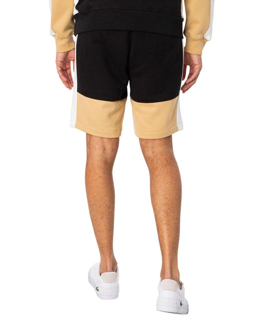 Lacoste Black Logo Organic Cotton Sweat Shorts for men