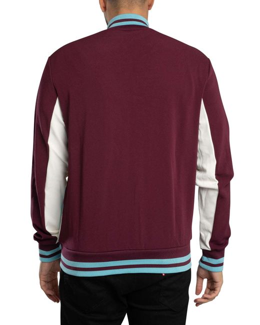Fila Red Tiebreaker Funnel Neck Track Jacket for men