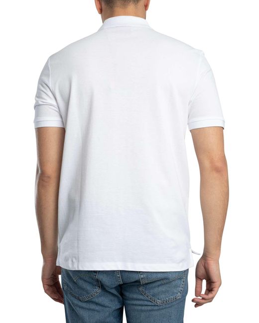 HUGO White Donos222 Polo Shirt for men