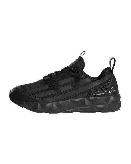 EA7 Black Ultralight Sole Trainers for men