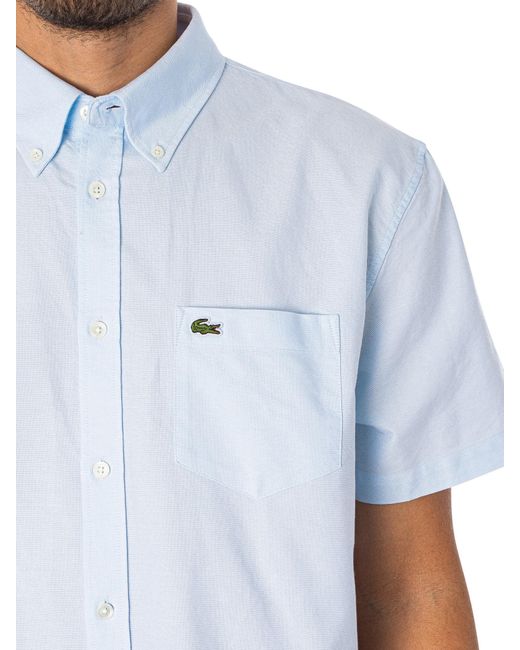 Lacoste White Regular Logo Short Sleeved Shirt for men