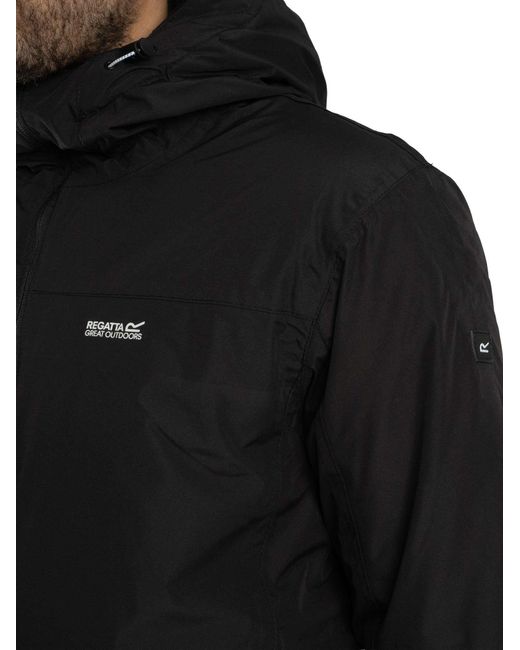 Regatta Black Thornridge Waterproof Insulated Jacket for men