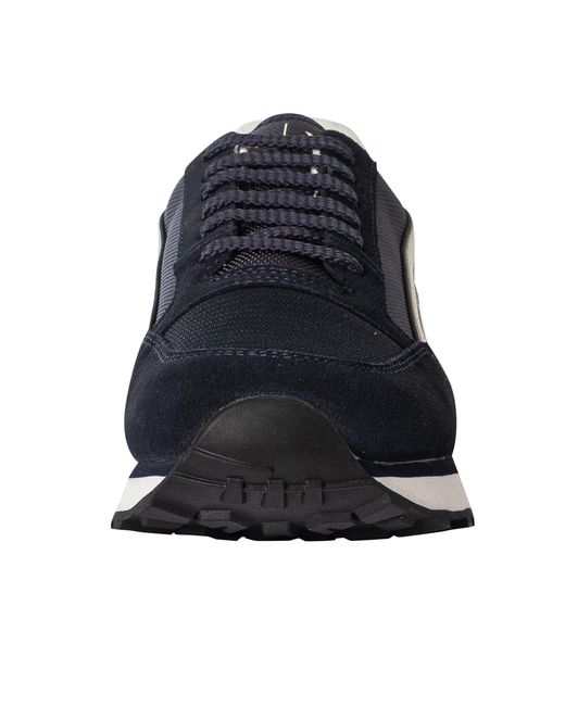 Armani Exchange Blue Branded Trainers for men