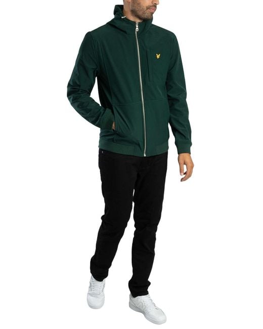Lyle & Scott Green Softshell Jacket for men
