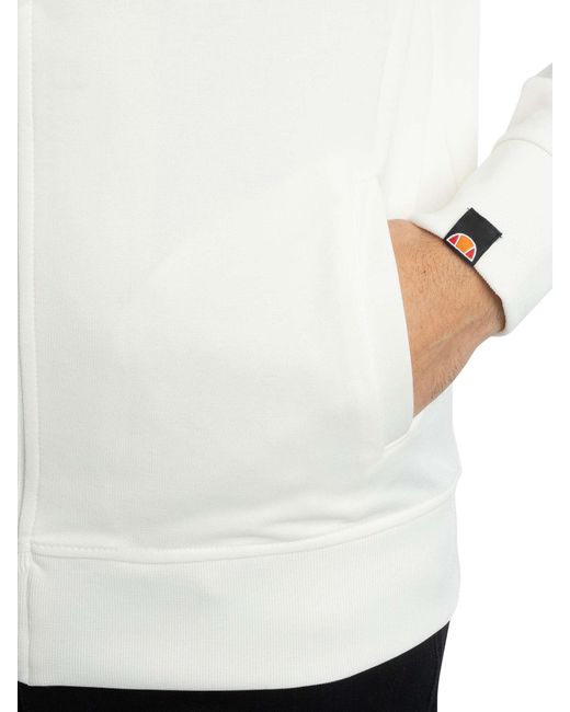 Ellesse White Rimini Track Jacket for men