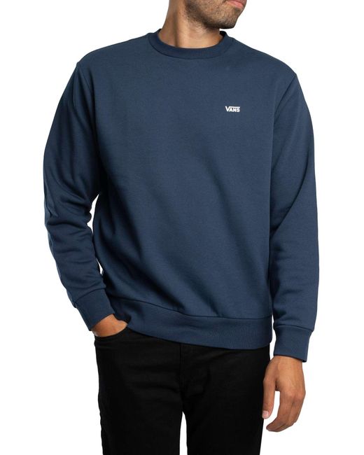 Vans Blue Left Chest Logo Sweatshirt for men