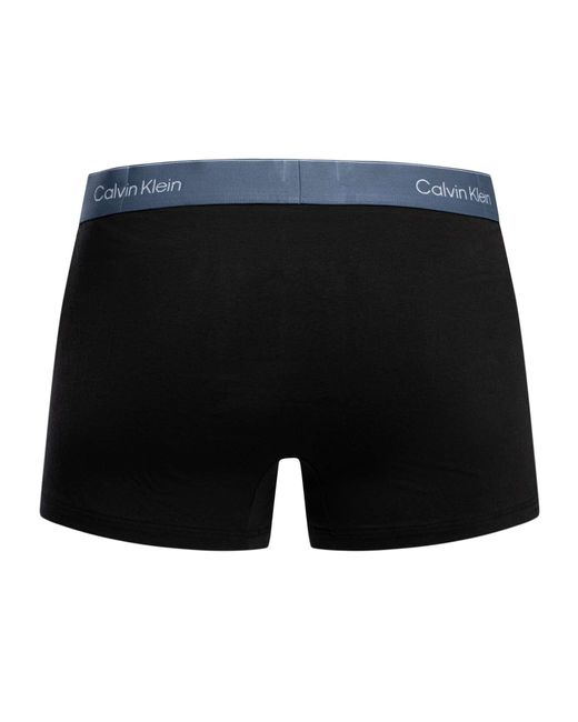 Calvin Klein Black 3 Pack Icon Relaxed Fit Trunks for men