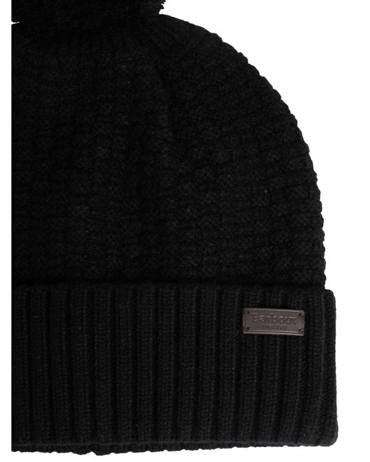 Barbour Black Ramside Beanie & Scarf Gift Set for men