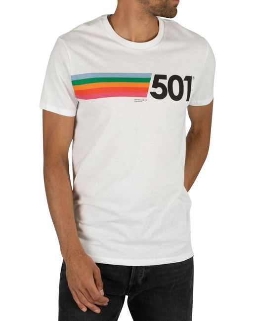 Rainbow Stripe T-shirt for Men | Lyst