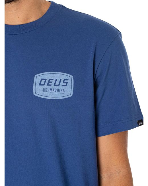 Deus Ex Machina Blue Splinter T-shirt for men