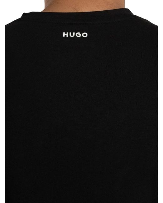 HUGO Black 2 Pack Lounge V-neck T-shirts for men