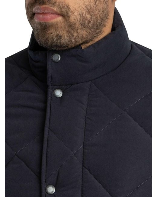 Barbour Blue Winter Chelsea Quilted Jacket for men