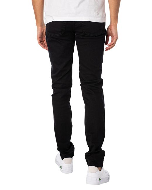 DIESEL Black Skinny Jeans Low Waist 1979 Sleenker, /Dark, Zip Fly for men