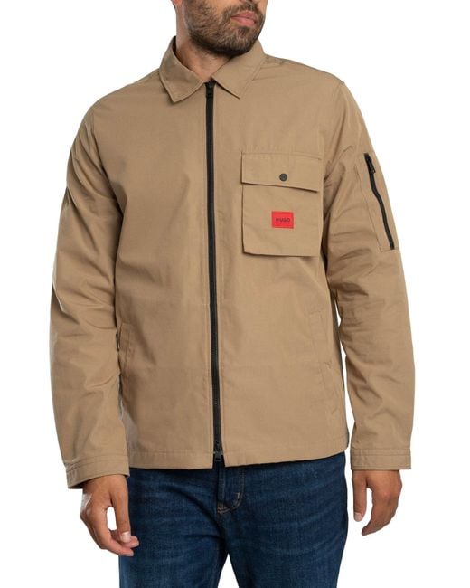 HUGO Natural Emmond Overshirt for men