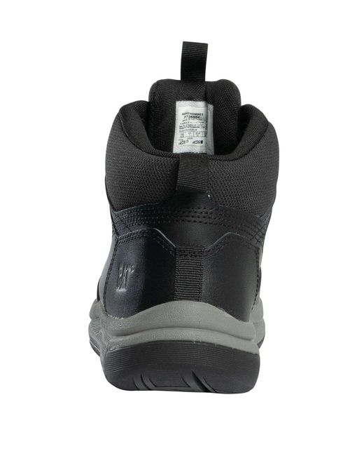 Caterpillar Black Apa Cush Sport Leather Boots for men