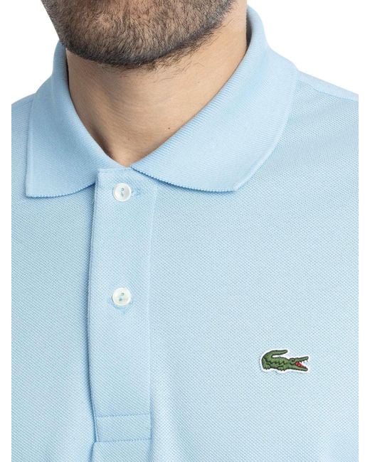 Lacoste Blue Classic Fit Original Pique Polo Shirt for men