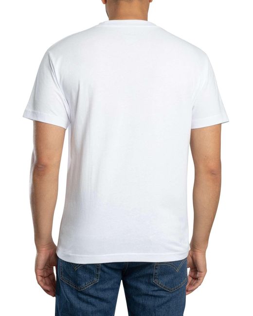 Vans White Left Chest Logo T-shirt for men