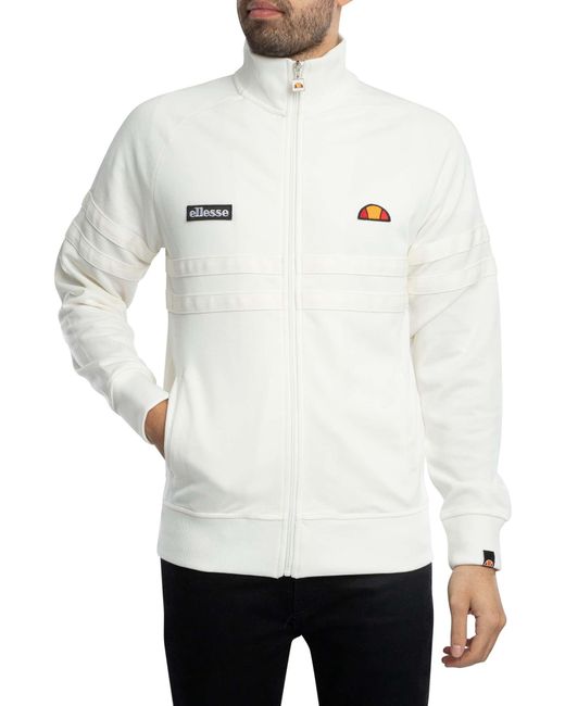 Ellesse White Rimini Track Jacket for men