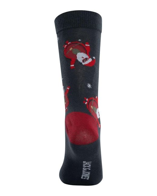 Jack & Jones Black Xmas Avocado Trunks & 2 Pack Socks Gift Box for men