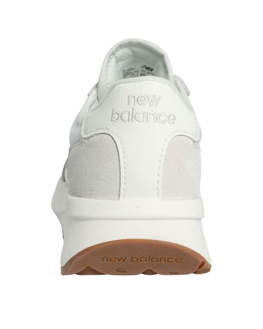 New Balance White 370 Mesh Trainers for men