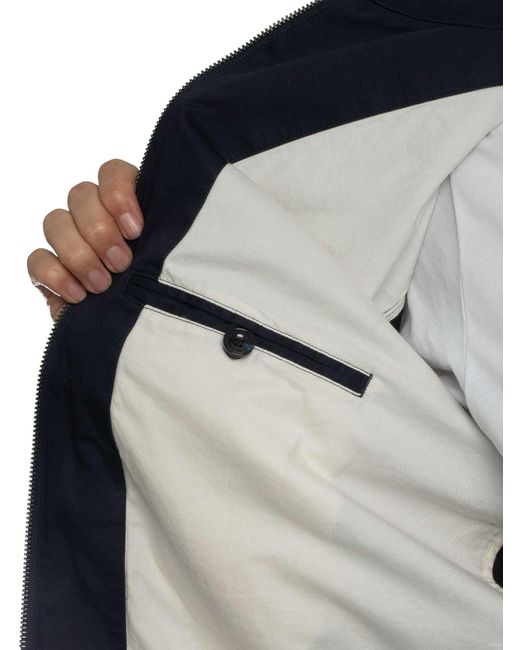 Gant Blue Cotton Windcheater Jacket for men