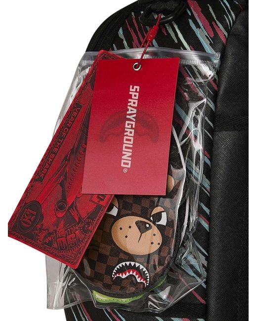 Sprayground Red Split Design Backpack for men