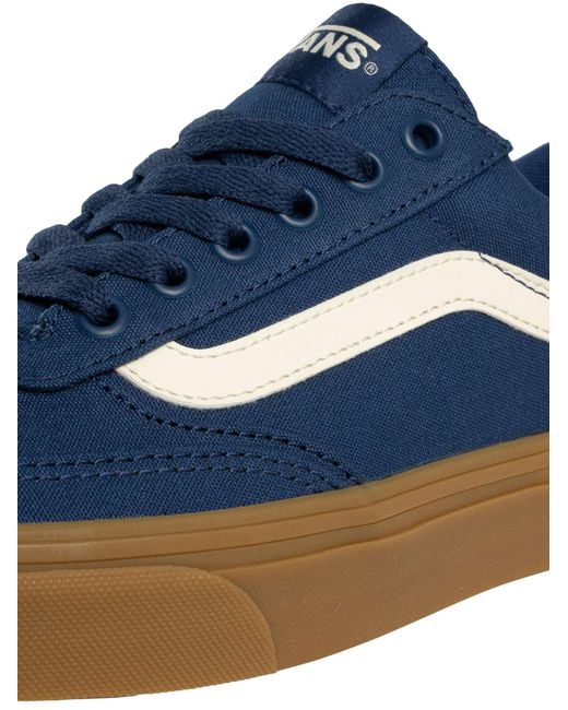 Vans Blue Brooklyn Canvas Trainers for men