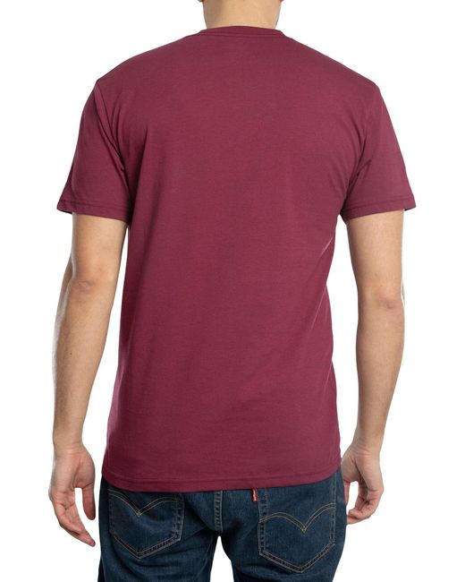 Vans Purple Classic Logo Graphic T-shirt for men