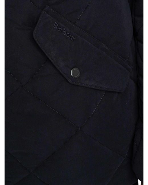 Barbour Blue Winter Chelsea Quilted Jacket for men
