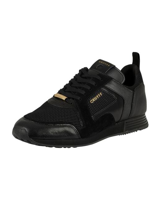Cruyff Black Lusso Suede Trainers for men