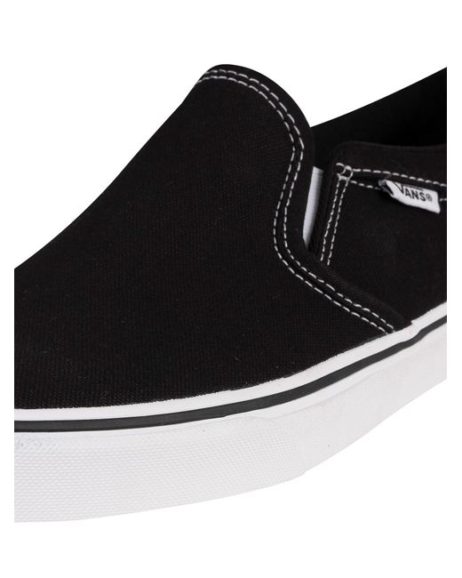 Vans Black Asher Canvas Trainers for men