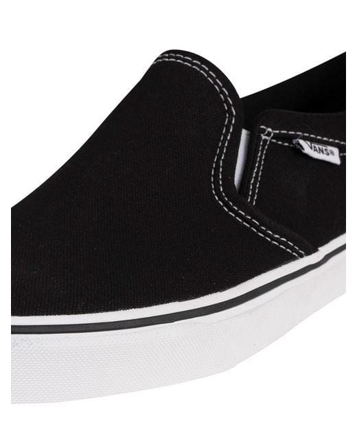 Vans Black Asher Canvas Trainers for men