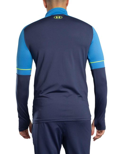 Under Armour Blue Challenger Training 1/4 Zip Jacket for men
