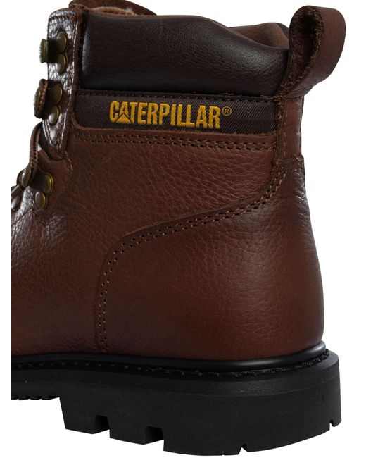 Caterpillar Brown Arlington Wide Leather Boots for men