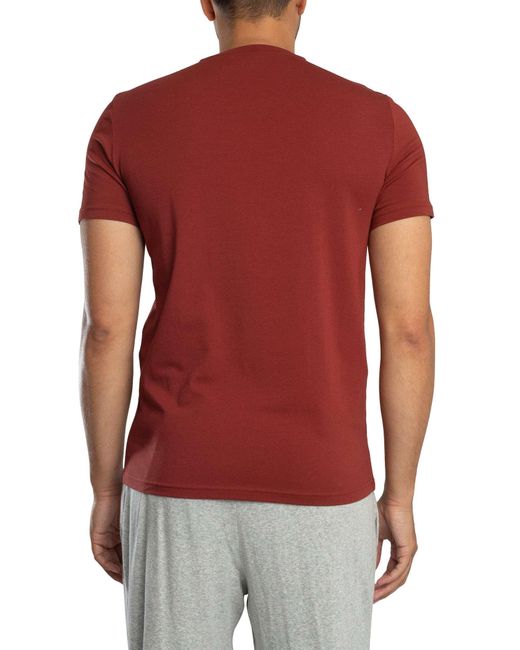 Emporio Armani Red 2 Pack Lounge Crew T-shirts for men