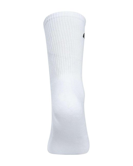 Ellesse White Alacre 5 Pack Crew Socks for men